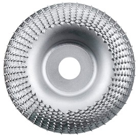 Upgraded Version Angle Grinder Wood Carving Disc, 2 Pieces Wood Carving Tools, 100 mm Wheel, Carbide Grinding Disc, Polishing, Shaping, Grinding Disc for Angle Grinder, 22 mm (Silver)