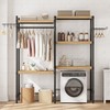 IDEALHOUSE 28" Over-The-Washer Shelf - 5-Tier Heavy Duty Laundry Organizer