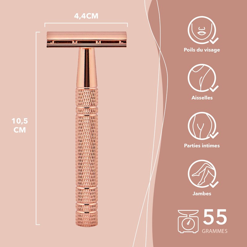 Bamboozy Safety Razor Starter Kit, Shaving Soap and 20 Razor