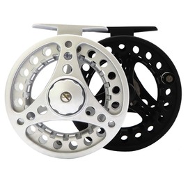ANGLER DREAM Silver/Black (1/2WT 3/4WT 5/6WT 7/8WT) Fly Reel Aluminum Alloy Large Arbor Fly Fishing Reels