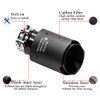 FAIZJUNBEN carbon fiber exhaust tip intake 2.5 inch outlet 3.5