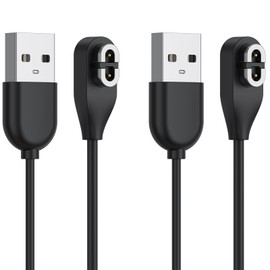Meliya for Shokz Charging Cable - USB A Magnetic Charger Cord Compatible for Aftershokz Aeropex AS800,Shokz OpenRun Pro,OpenRun,OpenRun Mini,OpenComm Bone Conduction Headphones (1.97ft+1.97ft)