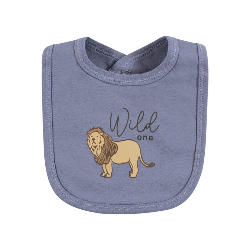 Touched by Nature Unisex Baby Biobaumwolle Lätzchen Classic Safari Einheitsgröße