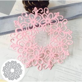 3D Rounds Flower Metal Die Cuts, 3D Rounds Flower Dies Card Metal Cutting Dies Cut Stencils for DIY Scrapbooking Cards Decorative Embossing Paper Dies for Scrapbooking Card Making