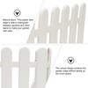 DOITOOL 2PCS Plastic Garden Edging Fence White Garden Picket Fence