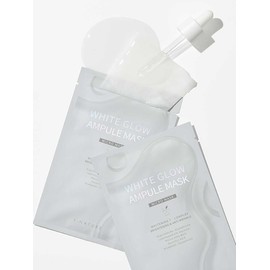 [Whitening Elasticity] White Glow Ampoule Mask 10 sheets / [미백탄력] 화이트 글로우 앰플 마스크 10매