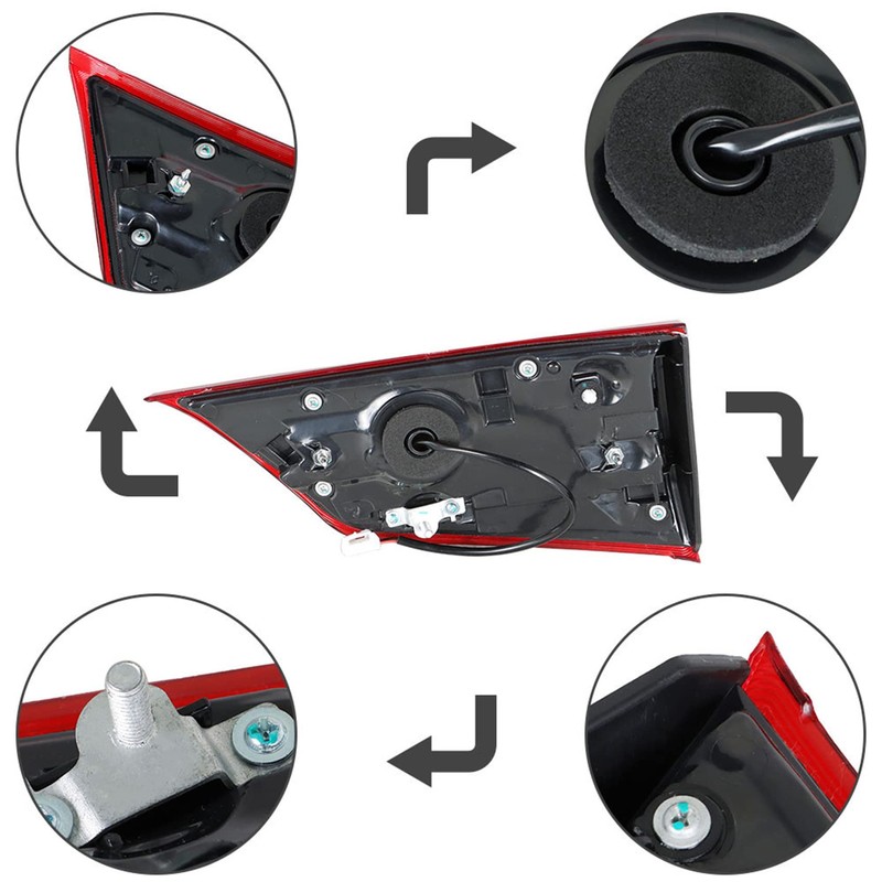 labwork Left Driver Tail Light Replacement for Mitsubishi Outlander 2016-2020