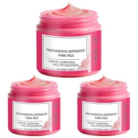 Crema para estrías de embarazo con aroma a rosa, 100g, 3 uds., crema hidratante de mantequilla para el vientre para el cuidado diario la piel, mejora 
