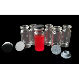 Unbranded 100 PCS 10ml Headspace Vials Clear Glass Bottle 20mm Crimp top Flat Bottom HPLC