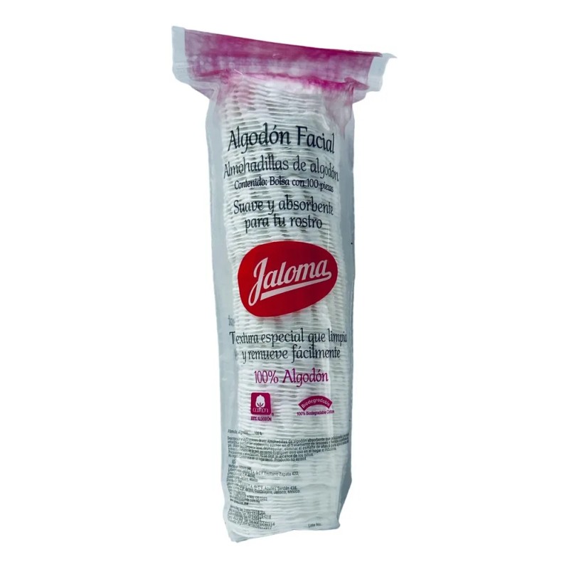 Algodón Desmaquillante Facial Jaloma Paquete Con 100 Pads