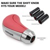Hoembpn 5 Speed Car Gear Knob Universal Leather Gear Lever