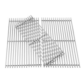 bbq777 7MM Solid Stainless Steel Cooking Grates Replacement Parts for Weber Summit 600 Series Summit E/S 640 650 660 670 Gas Grills with a Smoker Box, Compatible Parts for Weber 67552