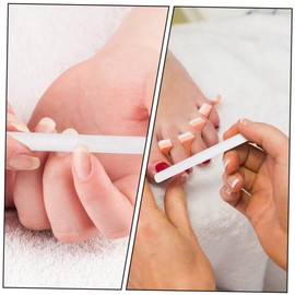 OHPHCALL Essential Nail Tools 5pcs Crystal Glass Nail Files Buffer for Manicure Pedicure Cuticle Care for Home or Salon Use