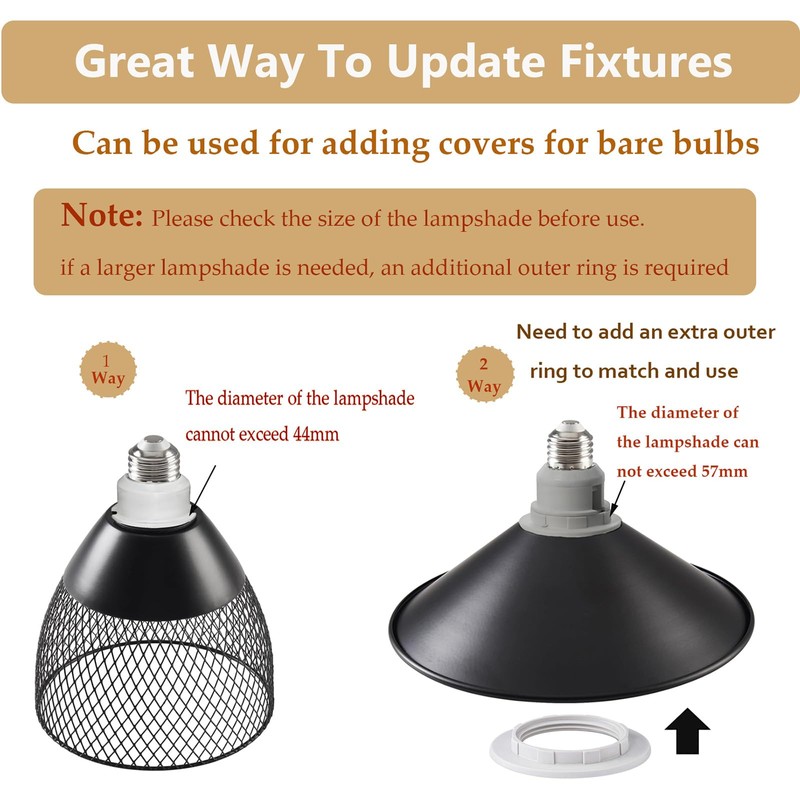 TWDRTDD E26 to E26 Socket Extender,7.4cm/2.91 inches E27/E26 Light Socket