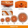 Diamond Cup Surface Grinding Wheel,BGTEC 180MM Turbo Row Concrete Diamond