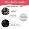 Deokke Luxury Shower Cap Terry Lined Elastic Triple Layer Waterproof