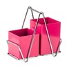 Premier Housewares 511133 2 Compartment Cutlery Caddy - Hot Pink,