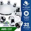 Vitonsbay Axle Wheel Covers for Semi Truck - 2 Front