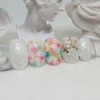 Flowering Spring Handmade Nail Tips - Short C Curve Coffin
