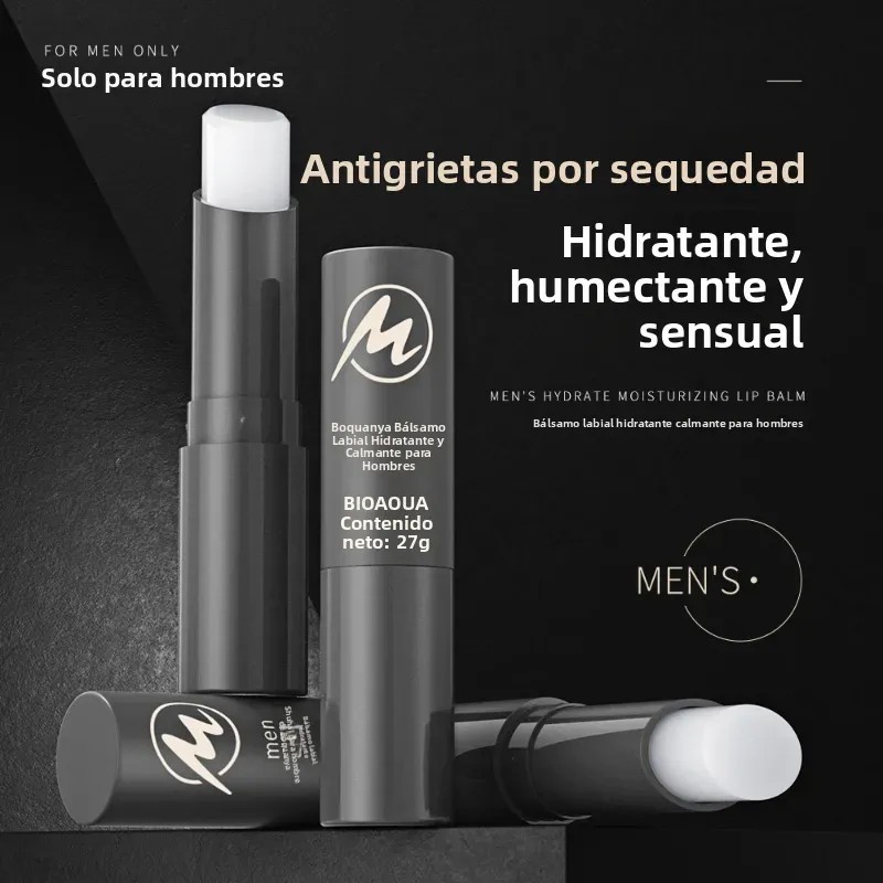 ' El Bálsamo Labial Para Hombres Reduce Las Líneas De
