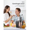 QCen Juicer Machine, 500W Centrifugal Juicer Extractor with Wide Mouth