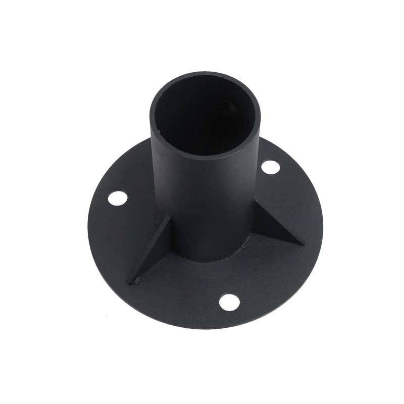 Crapyt 2" Round Steel Floor Flange for Chain Link Fence