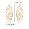 Yienate Large Butterfly Dangle Earrings Gold Hollow Butterfly Wings Drop