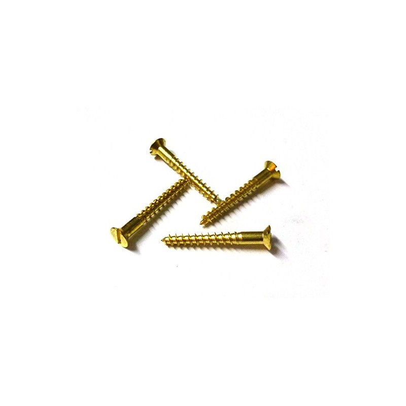 Pack of 100 Mini Wood Screws DIN 97 (Countersunk Head