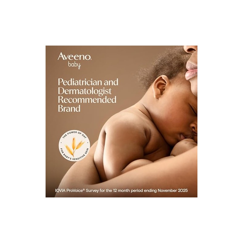 Gel de ducha y champú Aveeno de bebé, 381371023905, 1,