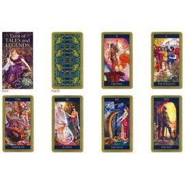 Tarot Cards, Divination Telling, 78 Cards, Tarot of Tales and Legends, Japanese Instruction Manual Included (English Language Not Guaranteed)