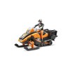 Snowmobile with Driver and Accessories