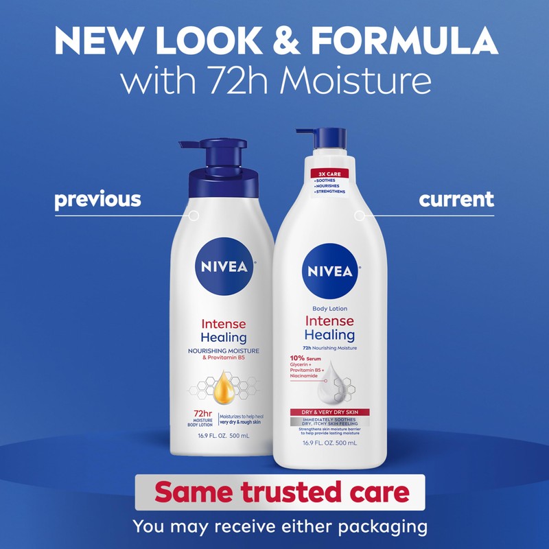 NIVEA Intense Healing Body Lotion for Very Dry, Itchy Skin