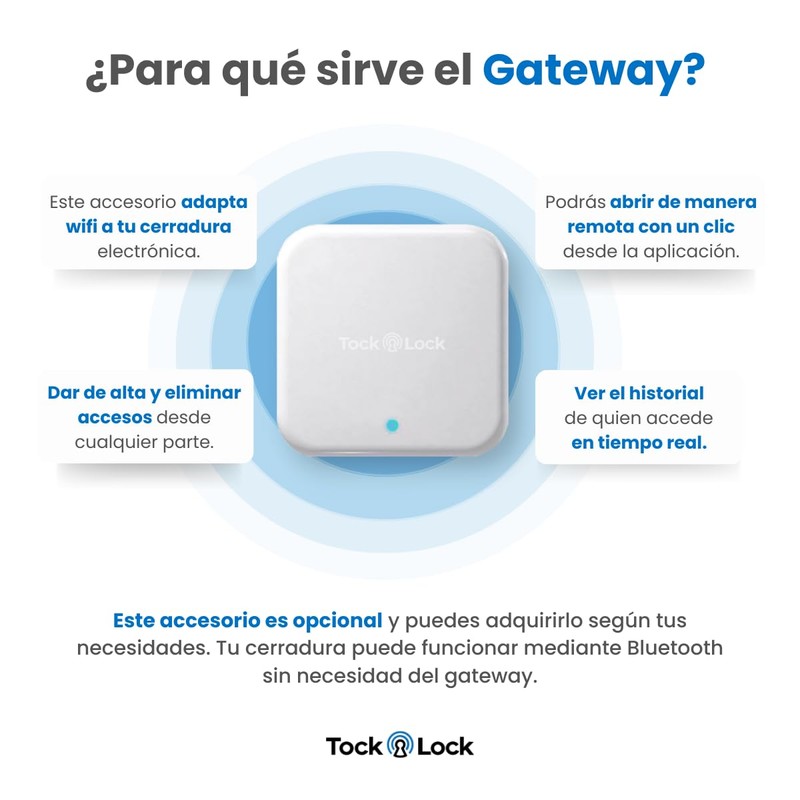 Gateway Para Cerraduras Tock Lock - Conexión Ethernet - Control
