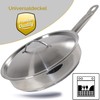Shiny Stainless Steel Pan Cover Lid for all types of