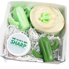 Lemongrass Bath Spa Gift Set. You Look so Sharp Cactus. Best friend birthday gifts for Women