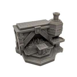 Dwarven Rune Forge | 28mm 1/56 Scale Miniature | RPG Tabletop Figure Landscape Modelling Wargaming Fantasy Diorama Wargames Model Scenery Terrain Scatter Roleplaying 3d Printed Paintable