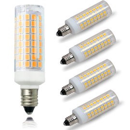 ZSSXOLED [Pack of 5] E11 LED Light Bulb 7W Dimmable Mini Candelabra Base 75W Halogen Equivalent, T3/T4 JD Corn Bulb for Indoor Chandeliers Cabinet Decorative Lighting Warm White 3000K