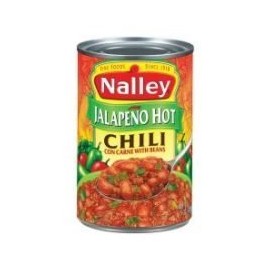Nalley Chili Jalapeno Hot Con Carne with Beans, 15 Ounce [Pack of 6]