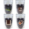 AwePackage 8 oz Clear Stand up Zipper Pouch Coffee Bag