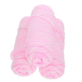 CORHAD 3pcs Chunky Crochet Yarn Soft Milk Cotton for DIY Handcrafting Durable and Flexible Knitting Material for Household Projects