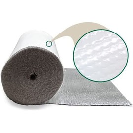 NASA TECH Reflective White Foam Core Garage Door Insulation Kit 16L x 7H 4 Rolls of 21INCH X 16FT White Foam Tape Razor Squeegee Instructions