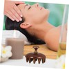 BIUDECO Wide Tooth Wooden Scalp Massager Brush Multi Functional Shampoo