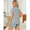 ENJOYNIGHT Womens Pajama Set Button Down Tee and Shorts Sleepwear