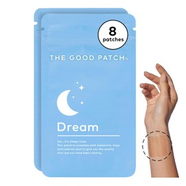 El parche Good Patch Dream promueve un sueño reparador con melatonina, raíz de valeriana y lúpulo. A base de plantas (2 bolsas) (8 parches)