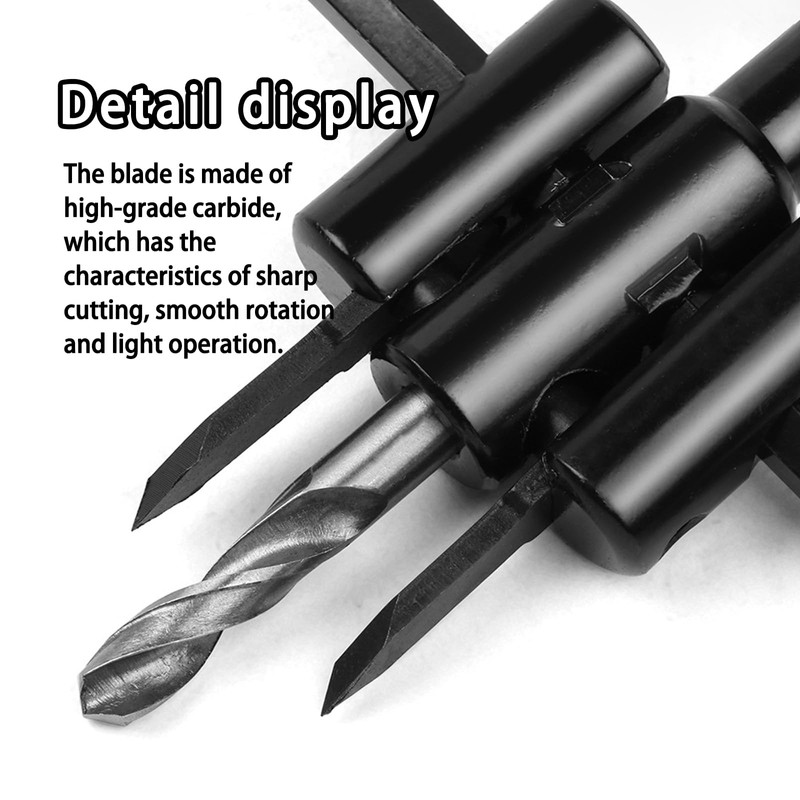 Circular Cutter Wood, 30-200 mm Hole Cutter Adjustable Hole Saws