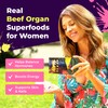 Primal Queen Female-Optimized Beef Organ Superfood Supplement (Beef Liver, Kidney,