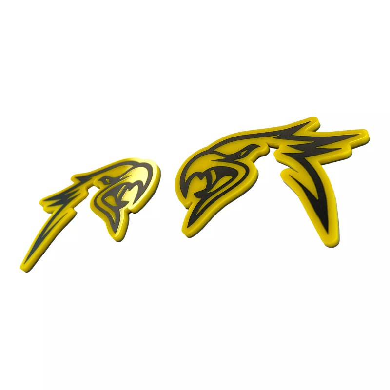 FMS Gear Yellow HellHawk Emblems fits wk2 Jeep Trackhawk Grand