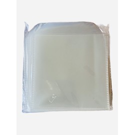 Premium Quality 100 Micron CD Sleeve With Flap Dragontrading® Pack of 25)