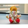 Glossy Lord Ganesha Idol 2 Inch and Polyresin Small Ganesha