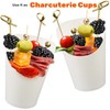 CUSINIUM 14 oz 50-Pack White French Fry Cups - Charcuterie